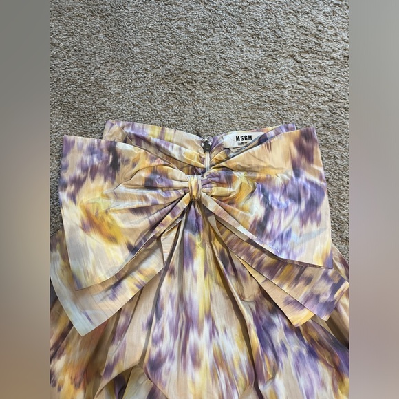 MSGM Bow Embellished Floral Skirt - Rare find! - Picture 6 of 16